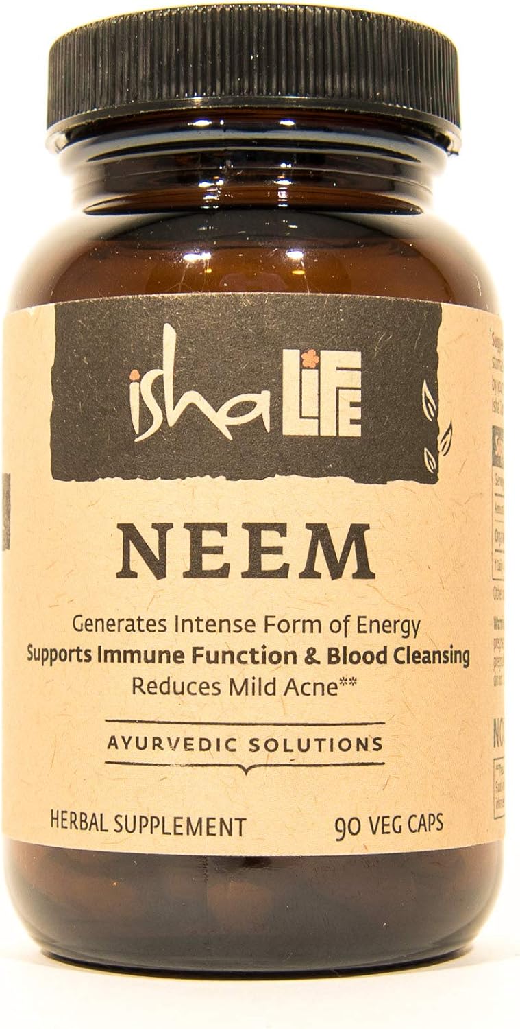 Suplemento orgánico de neem Limpiador y purificador 90 cáp