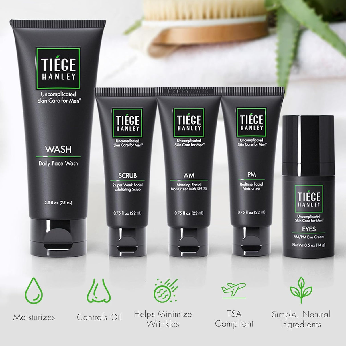 Set de cuidado de la piel para hombres Tiege Hanley