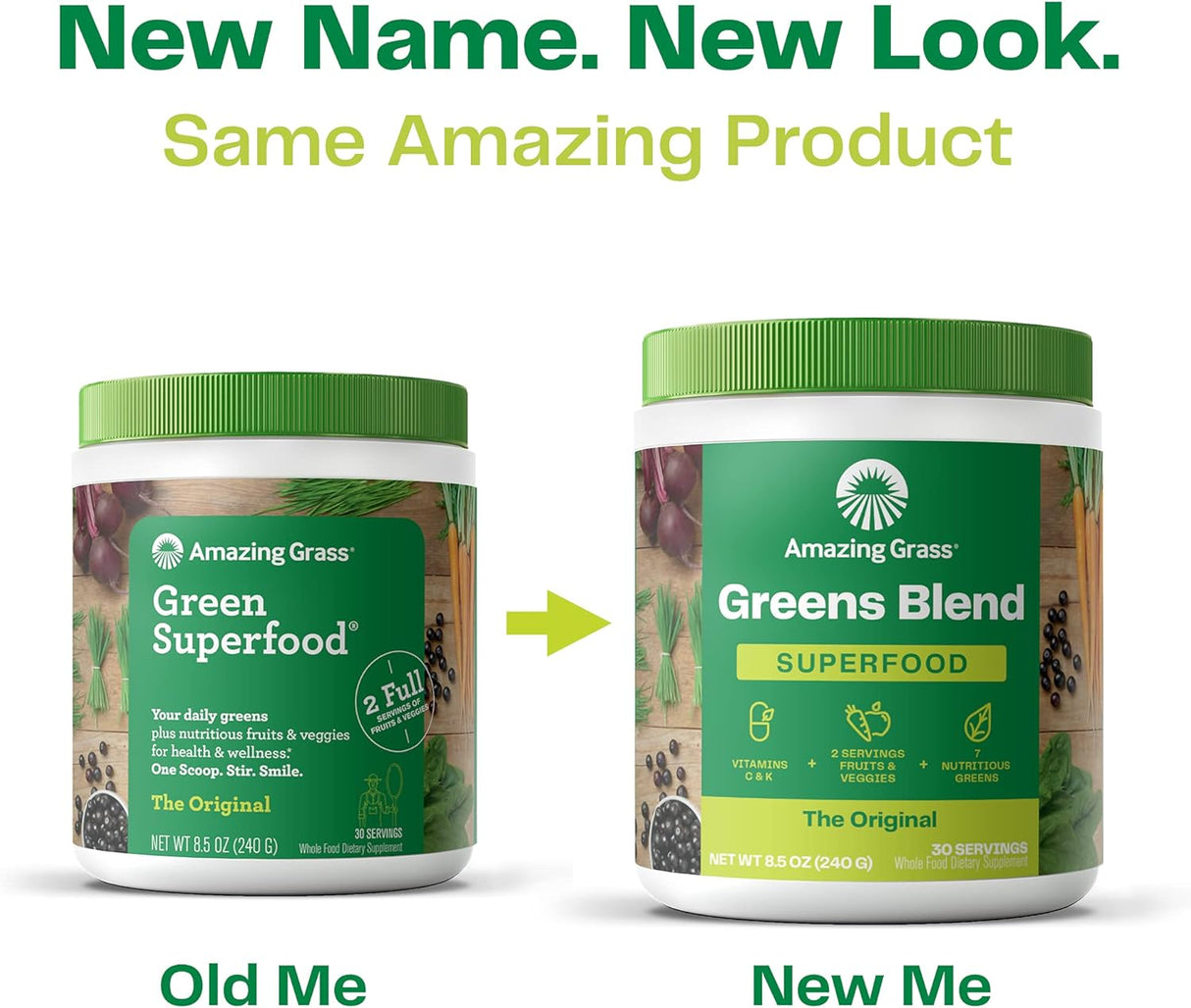 Polvo de vegetales con espirulina, prebióticos y probióticos