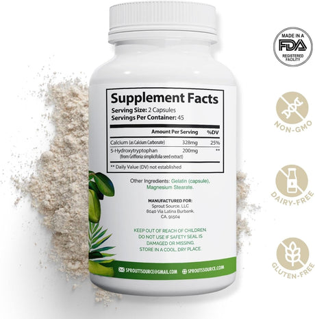 Suplemento 5-HTP 200mg - Apoyo al estado de ánimo y sueño