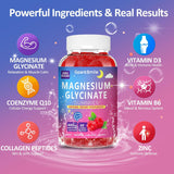 Gominolas de Magnesio Glicinato 400mg Veganas, con Vitaminas-60