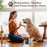 Bálsamo en barra para patas de perro de gato, protector natural seguro para lamidos, chupete e hidratante para patas, nariz y codos agrietadas, secas y dañadas, chupete de hocico para perros