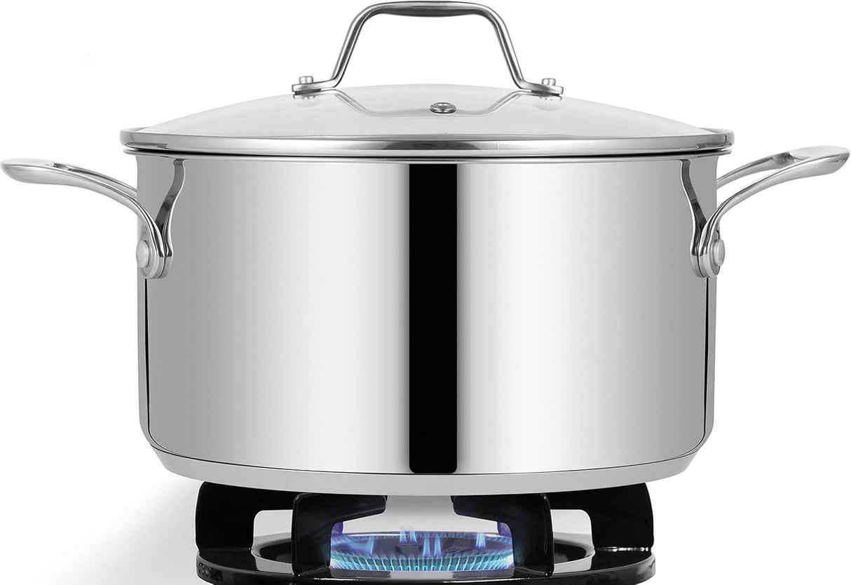 Olla para sopa con tapa transparente NUTRICHEF NCSP6