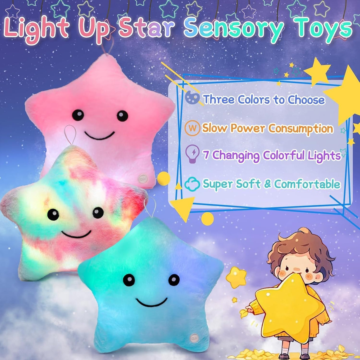 Almohada Juguete Sensory Subao para Autismo, Brillante 14