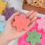 Moldes de Silicona para Nieve, 6 Cavidades, 2 Pcs, Navidad
