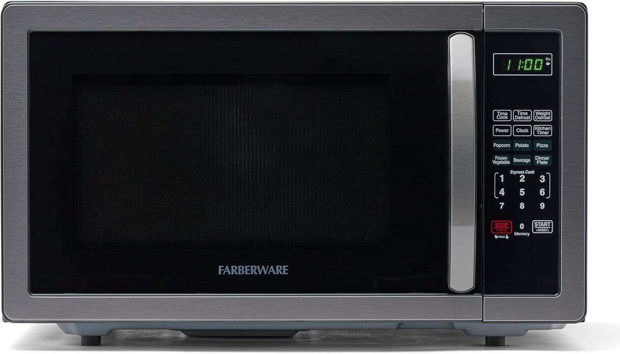 Microondas Farberware 1000W, 1.1 cu ft, con bloqueo infantil