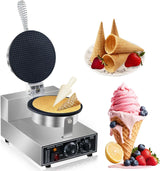 Máquina de Conos de Helado 110V 1300W Acero Inoxidable Modelo X1
