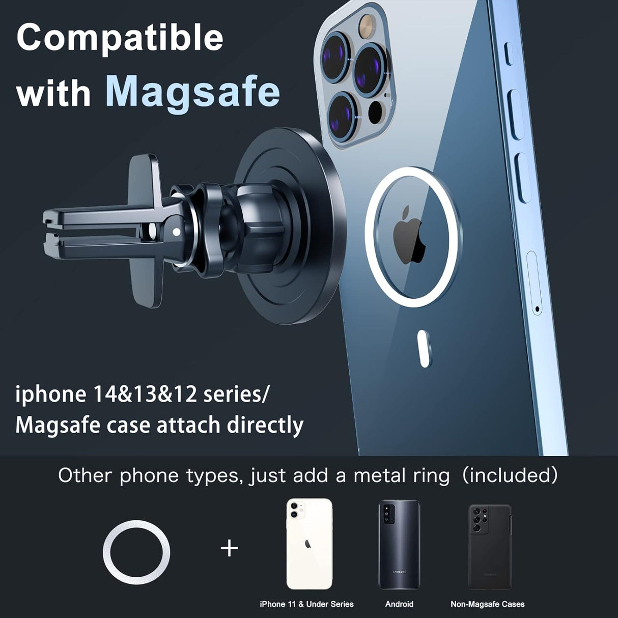 UIBI Magsafe Soporte magnético para automóvil 20 imanes