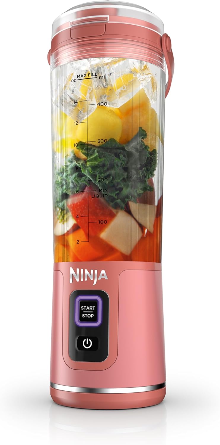 Batidora Portátil Ninja, 18oz, USB-C, A Prueba de Fugas, BC151RY