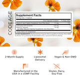 Suplemento liposomal CoQ10  Isómeros de vitamina E  125 mg