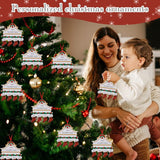 Adornos Navideños Personalizados 2024 - 4 Nombres para Familia