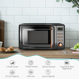 Microondas Retro SIMOE 0.7 Cu Ft, 700W, 8 Programas, 10 Turntable