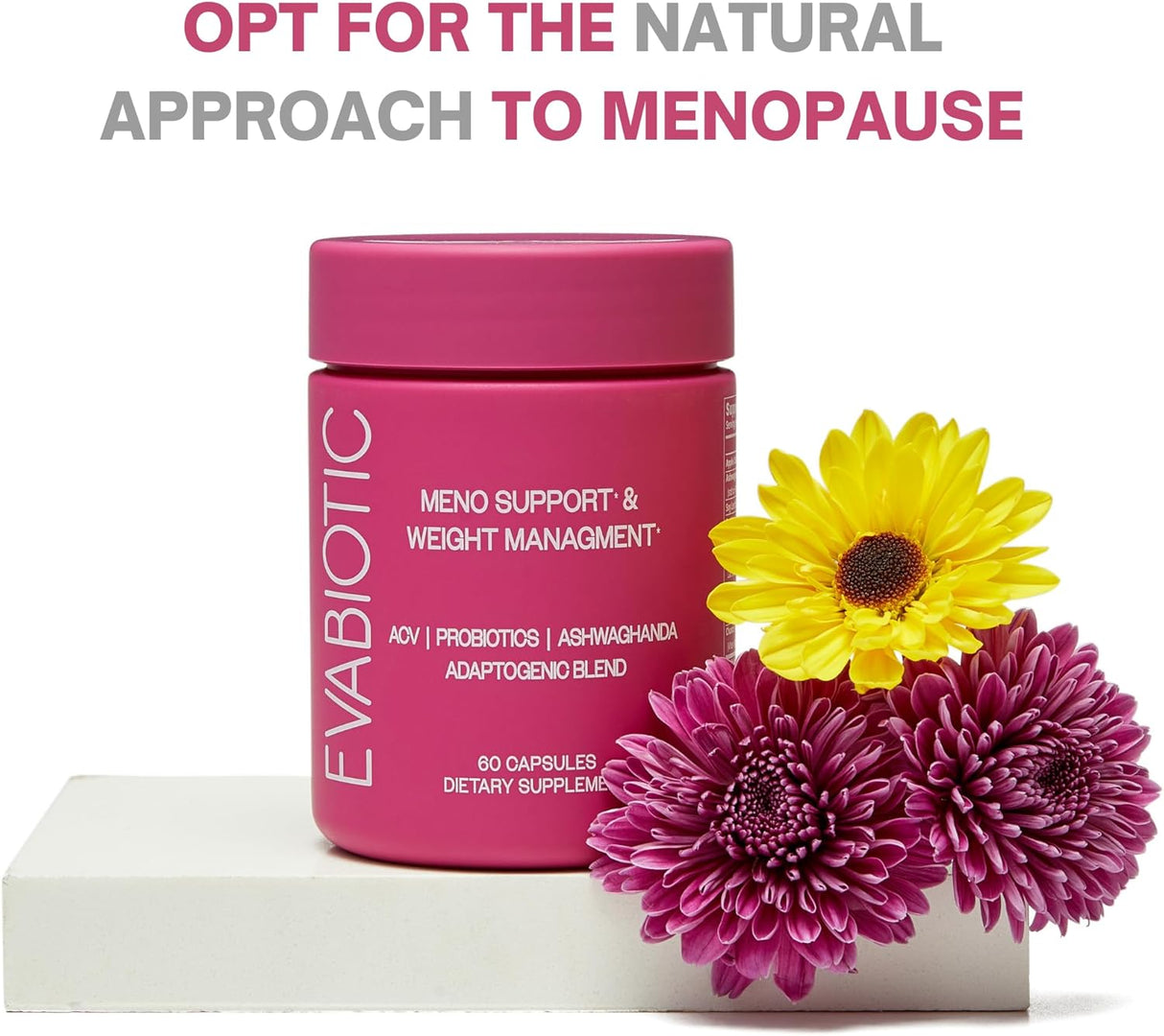Menopausia Completa Vegana - Ashwagandha, Probióticos, ACV, 60 Caps