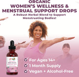Suplementos de hierbas líquidas orgánicas para mujeres