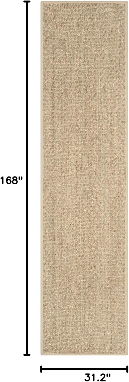 Runner de fibra natural Safavieh, diseño herringbone, NF115A