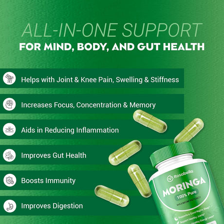 Cápsulas de Moringa en Polvo - Nutrientes Esenciales A1