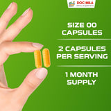 Suplemento de B2 Riboflavina 400mg – Alivio de migrañas, 60 cápsulas