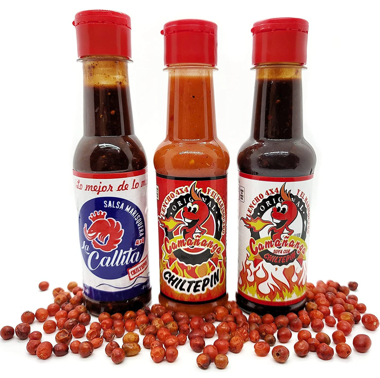 3 Pack Salsa La Callita Original by Lencho 5 oz - Marisquero