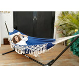 Hamaca Anyoo Garden Algodón Deluxe con Tassels, 450lbs