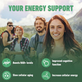 Suplemento Airboy NAD, Antienvejecimiento, Energía - 80 Cápsulas