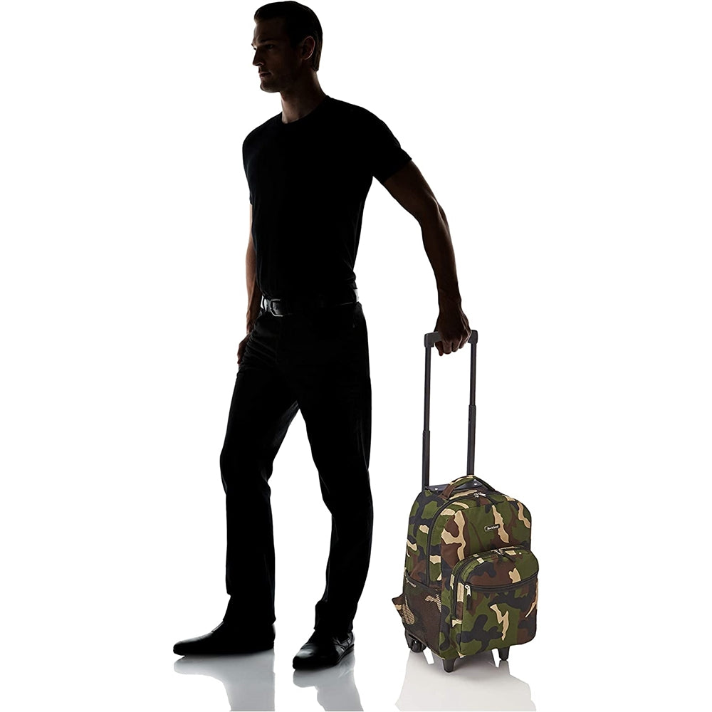 Morral de viaje de Camuflaje con ruedas Rockland R01-CAMO