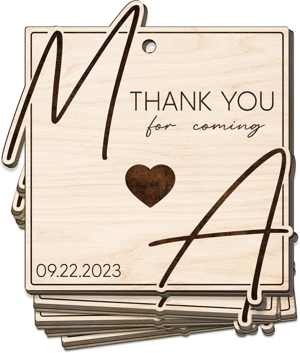 Adornos de Boda Personalizados Recuerdos de Madera para Bodas