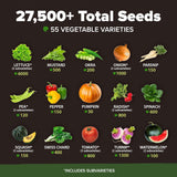 Pack de 55 Semillas de Vegetales Home Grown - No GMO