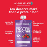 Smoothie de Proteínas Wellness Diseñador, 12u, Sin Azúcar