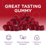 Suplemento Gomitas de melatonina  para el sueño, Kosher 60un