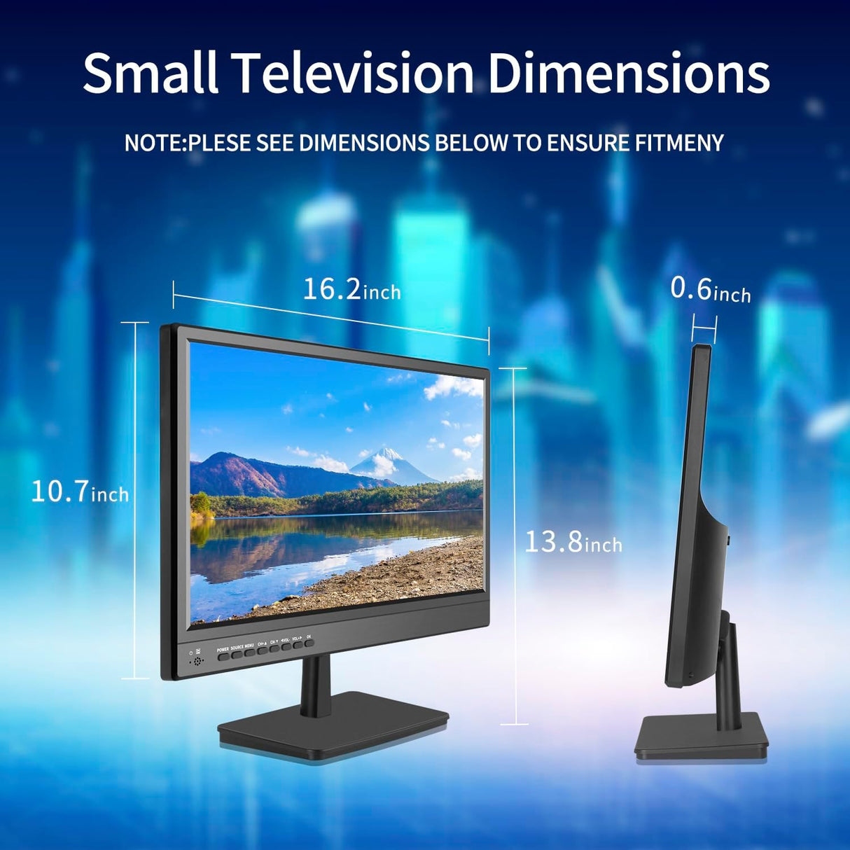 Televisor LED 17 con Antena, Tuner ATSC, HDMI, USB, Modelo X1