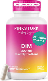 Pink Stork Suplemento DIM para Mujeres, Equilibrio Hormonal, 60 días
