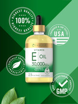 Aceite de Vitamina E 30,000 IU  Ingerible y Tópico Hidratante