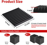 Paneles Acústicos FONESO, Espuma Absorbente, 1x12x12, 12Pack