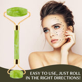 Rodillo de jade y herramientas faciales Gua Sha Disemot