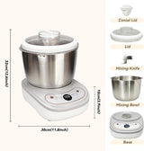 Amasadora con fermentación, 6.6Qt, acero, panel táctil