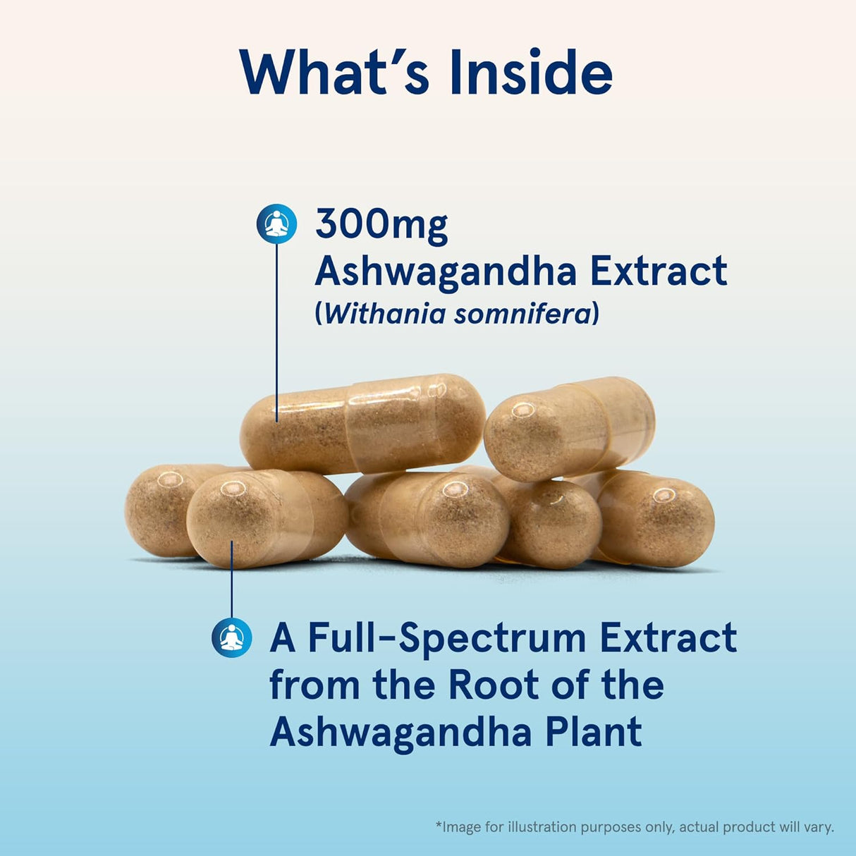 Cápsulas de Ashwagandha 300 mg, Resistencia al Estrés  120u