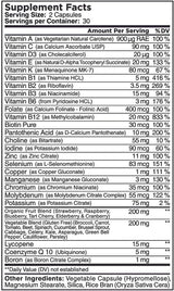 Multivitamínico para hombres To The Woods, 30 cápsulas, 24 vitaminas