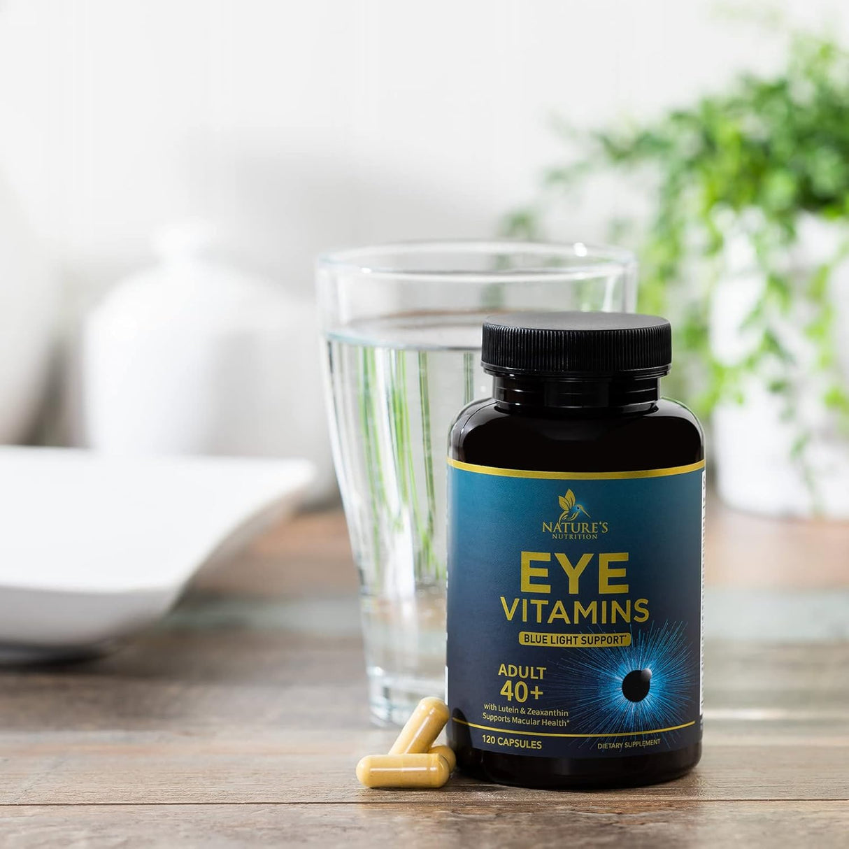 Suplementos Vitaminas para los ojos  contiene luteína 120u
