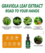 Extracto de Hoja de Soursop Graviola, Vegano, 4 Fl Oz