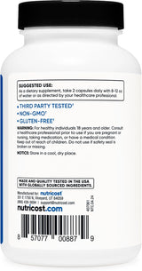 HMB Nutricost 1000mg, 120 Cápsulas, Gluten Free, Non-GMO