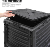 Compostador MoNiBloom 80 Gal, BPA Free, Rotatorio, Exterior