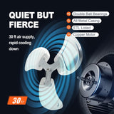 VEVOR Ventilador de Pared 18 3 velocidades IP44, 4150 CFM