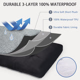 Cama para perro impermeable Deluxe Plush - 35 x 22 pulgadas