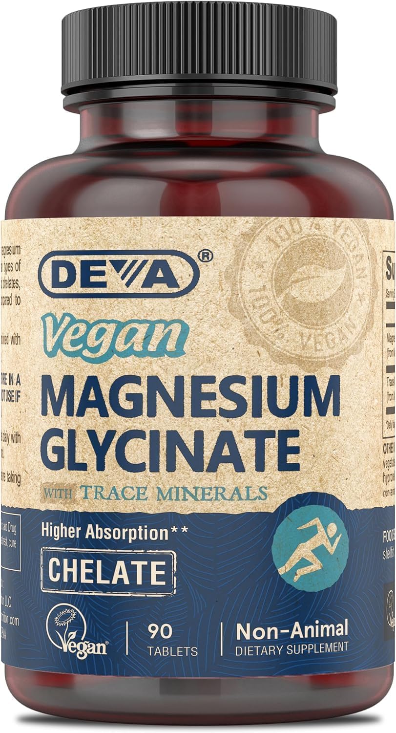 Deva Magnesio Glycinato Vegano 300mg con Minerales 90 tab