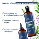 Aceite de Romero 100% Puro con Biotina para Cabello