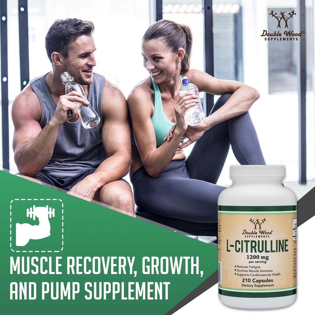 Suplemento L-citrulina arginina y óxido nítrico 1.200 mg