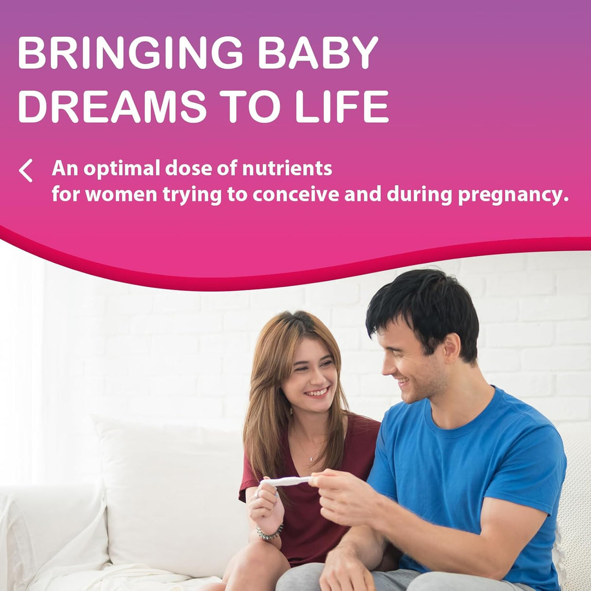 Suplemento de Fertilidad para Mujeres, 60 Gummies, con Inositol, Folato
