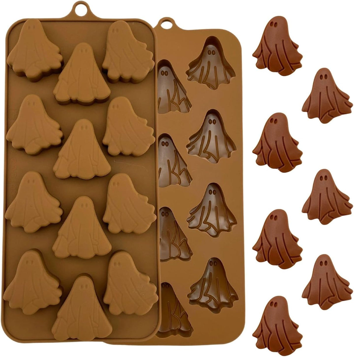 Moldes de Silicona Fantasma para Chocolate - 3D Halloween 1 Pieza