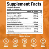 Suplemento de condroitina de colágeno y sulfato de glucosam