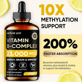 Venture Pal Complejo B 11 en 1 para Energía y Salud, B12 B9